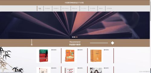 基于SSM框架的小說推薦網(wǎng)站設(shè)計與實現(xiàn)